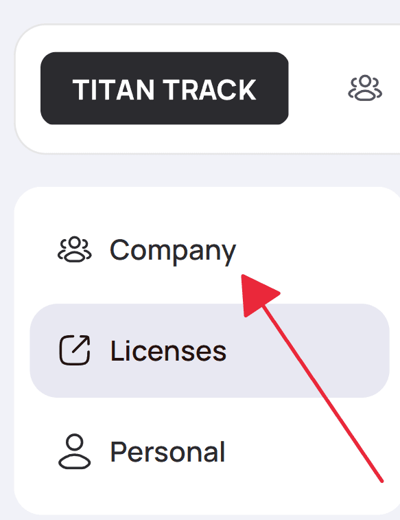 Settings — Company tab
